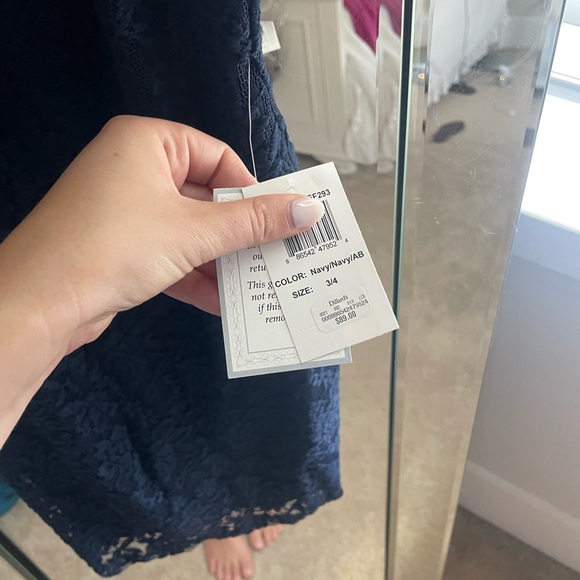 Navy Blue Formal Dress - Picture 4 of 4